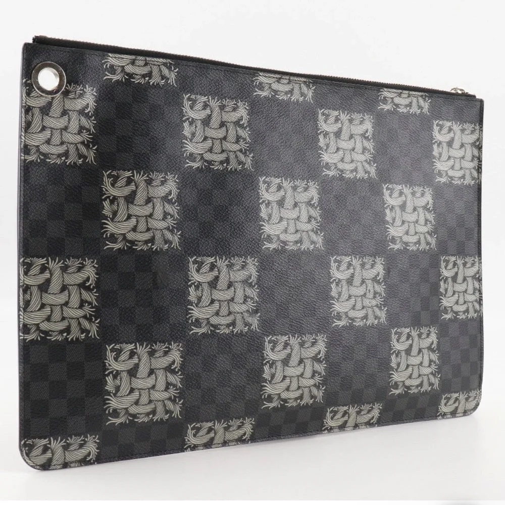 Louis Vuitton~Christopher Nemeth Collaboration Leather Unisex Portfolio - Picture 4 of 10